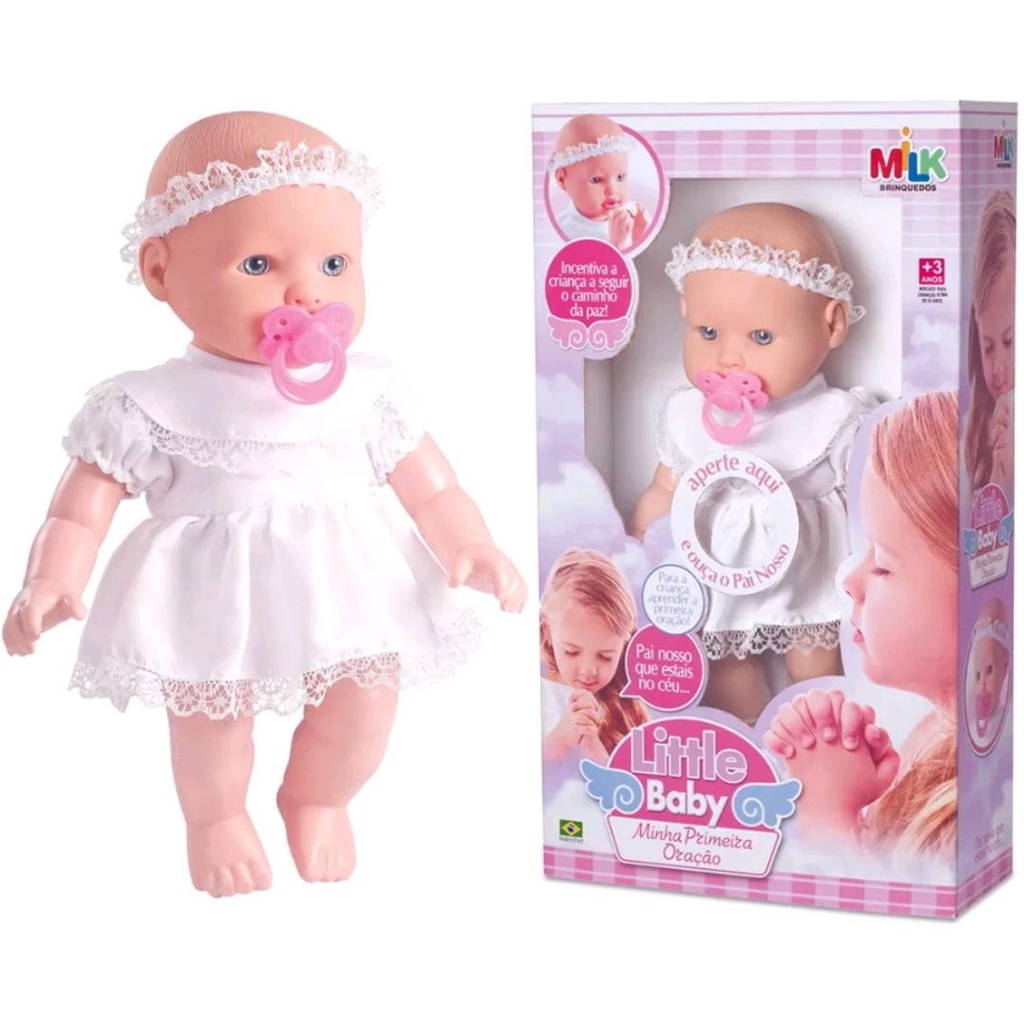 Boneca Little Baby Minha Primeira Oração- Reza O Pai Nosso- Envio Imediato –