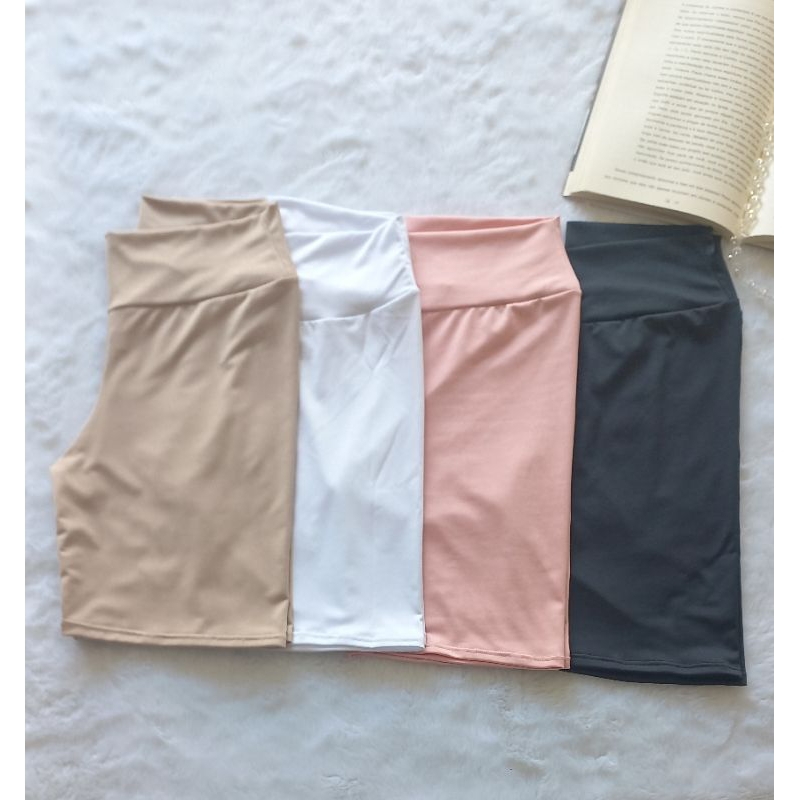 Kit 3,2,1 Short Anágua Cintura Alta Segunda Pele Térmica Feminina