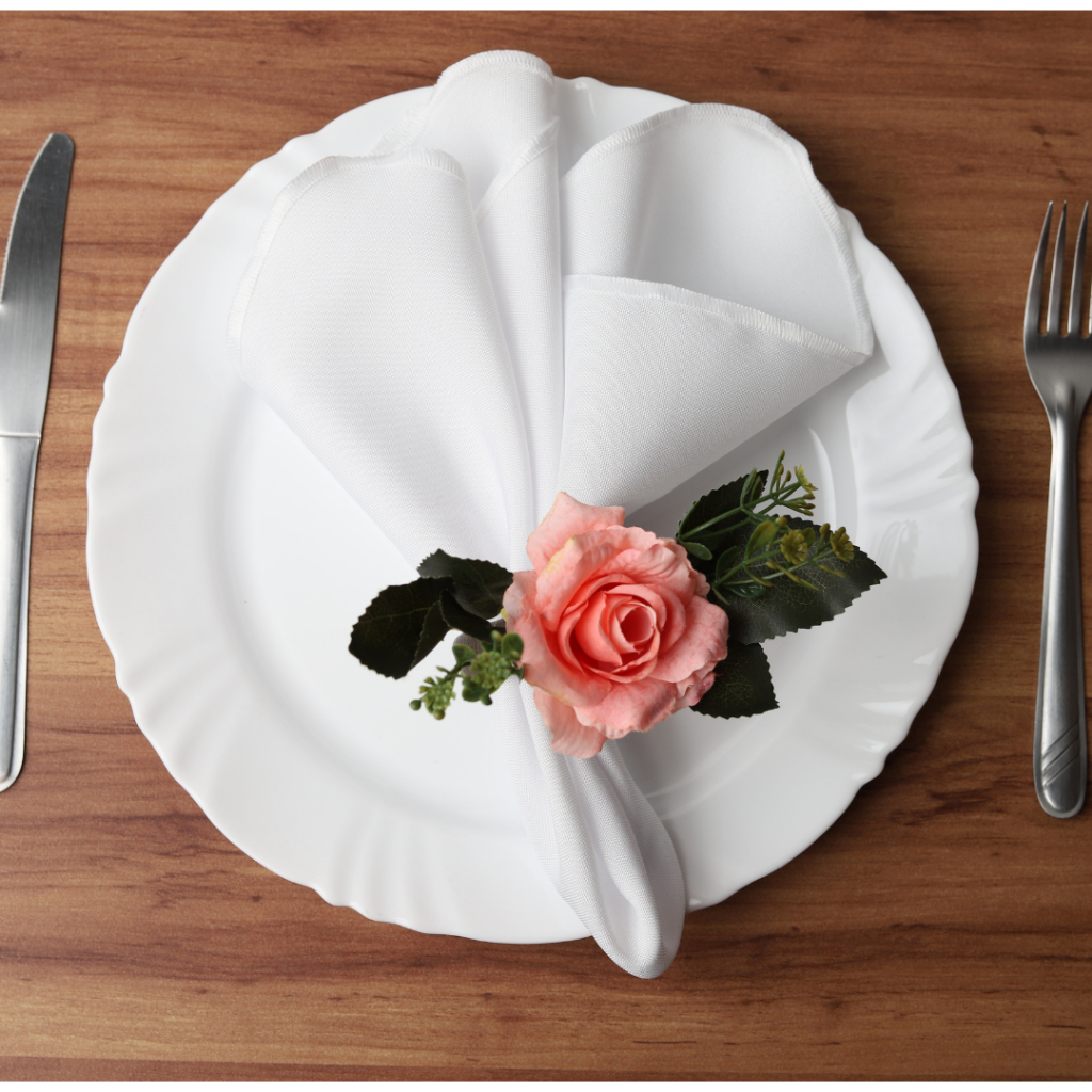 Kit 50 Guardanapo De Tecido 35×35 Para Mesa Posta Casamento Buffet Eventos