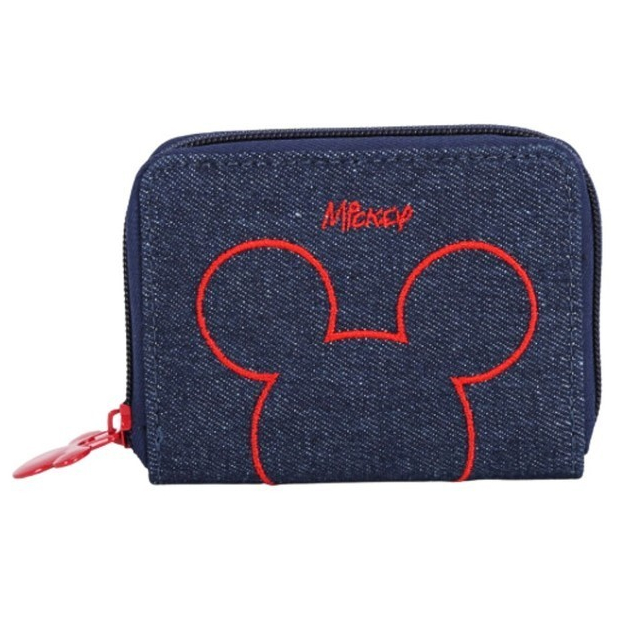 Mini Carteira Mickey Jeans Stripes NC14616MK