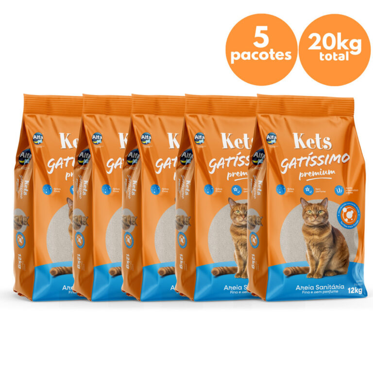 Kit Atacado Areia Sanitária 20kg l 12kg l 8kg Pre