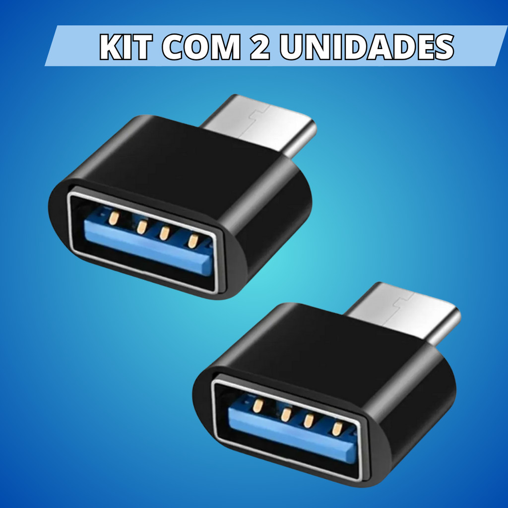 Adaptador USB C Fêmea 3.0 OTG Pen Drive Conversor Diversos Modelos – Escolha seu Kit