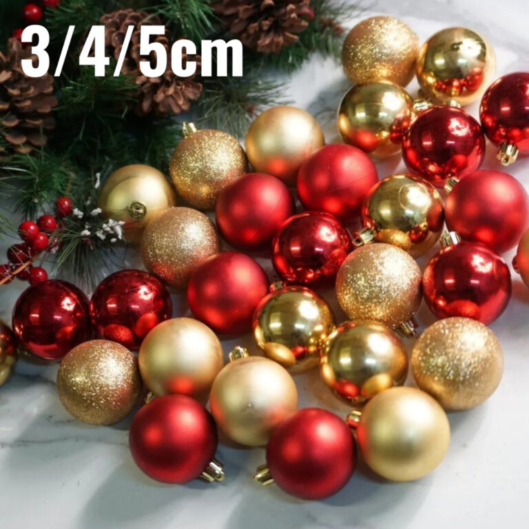 Kit Bolinhas de Árvore de Natal 3cm /4cm/5cm/6cm/