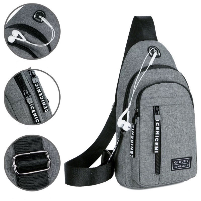 Bolsa Mochila De Peito Tiracolo Pochete Bolsa Impermeável Transversal Masculina Maria