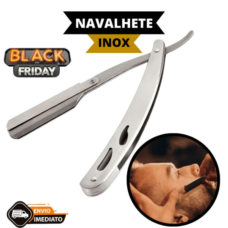 Navalhete Profissional Aço Inox Navalha Para Barb