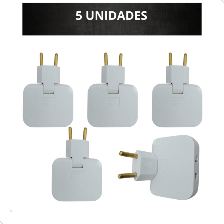 Adaptador Benjamin Articulado Deslocado 10A tomada