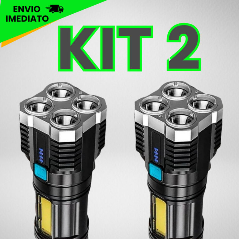 Lanterna Recarregável USB | Prova Dágua 4 Core S