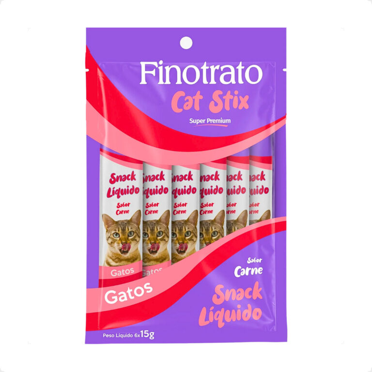 Petisco Cat Stix Sabor Carne Finotrato – 6 U