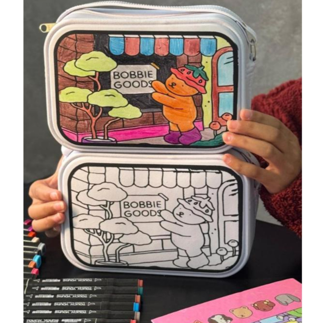 Bolsa Infantil De Colorir Com Canetinha Lançament
