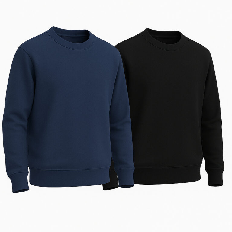 KIT 2 Moletom Blusa Frio Gola Redonda Careca Mascu