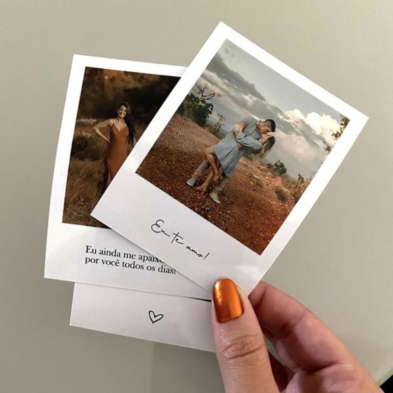 Mini Fotos com legenda | Kit de Mini fotos com legenda | Eternize os melhores momentos da sua vida