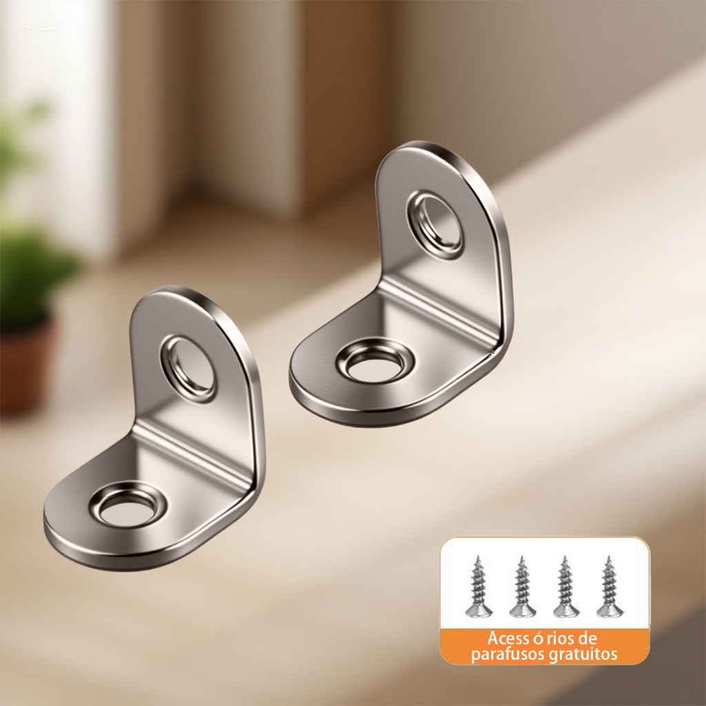 Kit 10-20 Chapas e Cantoneiras de Aço + Parafusos -Chapa Reta Cantoneira Suporte L e T MEGA