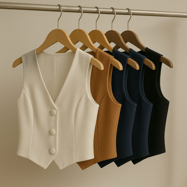 Colete Alfaiataria Feminino com Botões Forrados, 