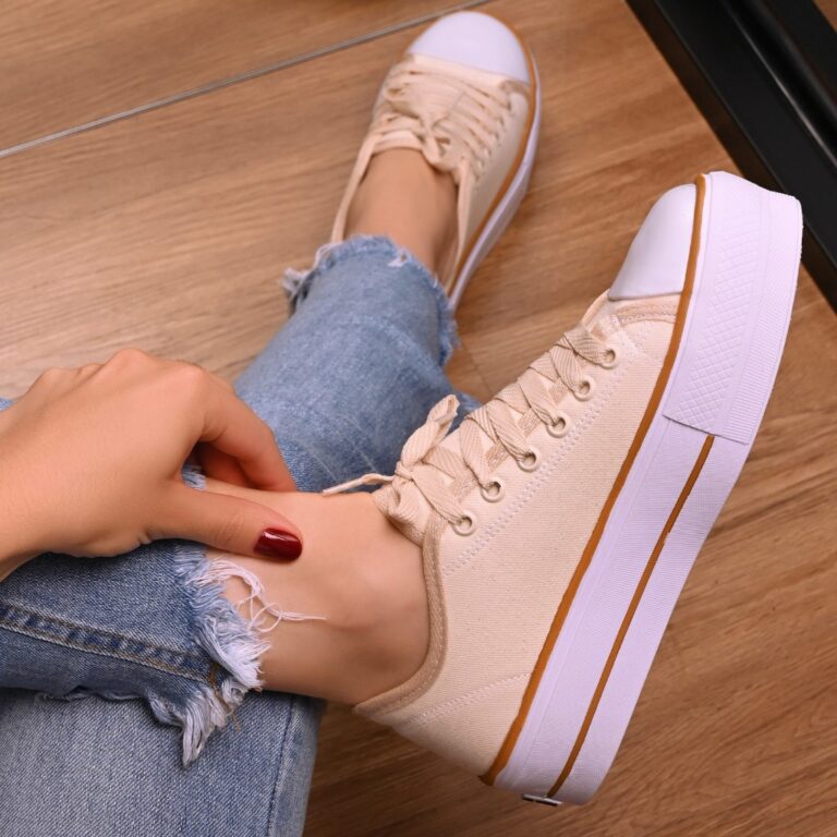 Tênis Feminino Star Black White Leve e Confortave