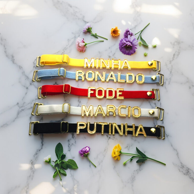 Tira personalizada com nome ou frase p/ encaixar n