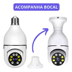 Proteja Sua Casa: Câmera de Segurança 360º Wi-Fi Dia e Noite