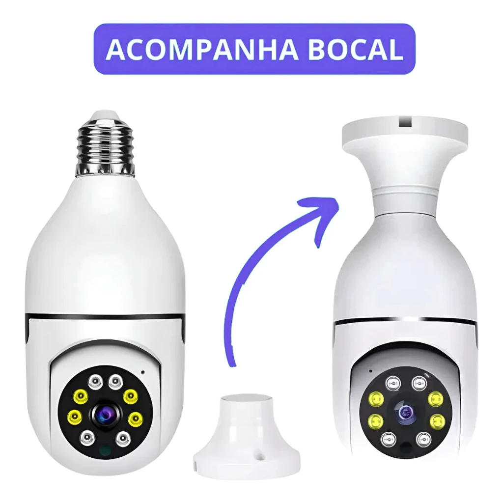 Camera Segurança Câmera IP Externa A Prova Dágua WiFI 360 Áudio Infravermelho Interno Sem Fio Câmera