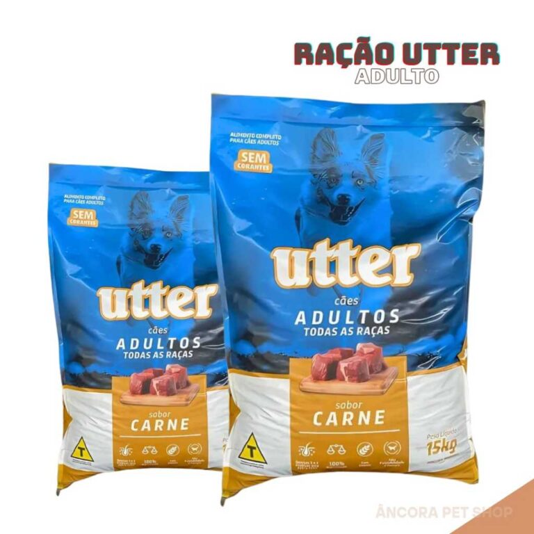 Ração Utter Cães Adultos Sabor Carne e Alta Qua