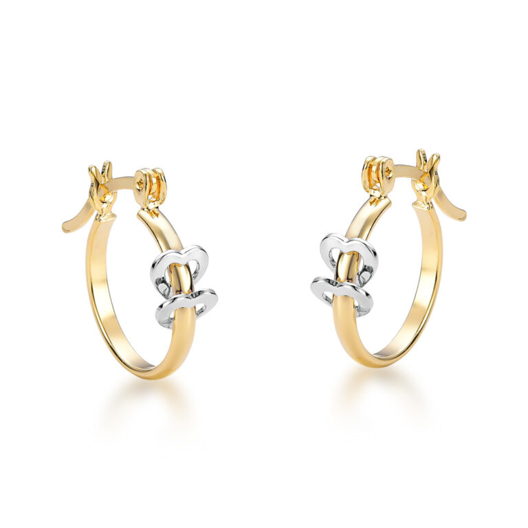 Brinco De Argola Pequena Folheado a Ouro 18k Hipoa