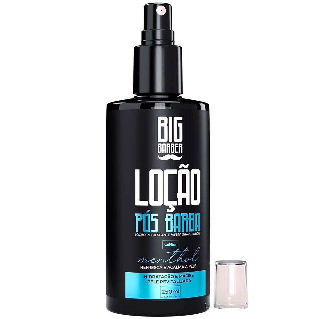 Loção Pós Barba After Shave Spray Menthol 250ml Big Barber