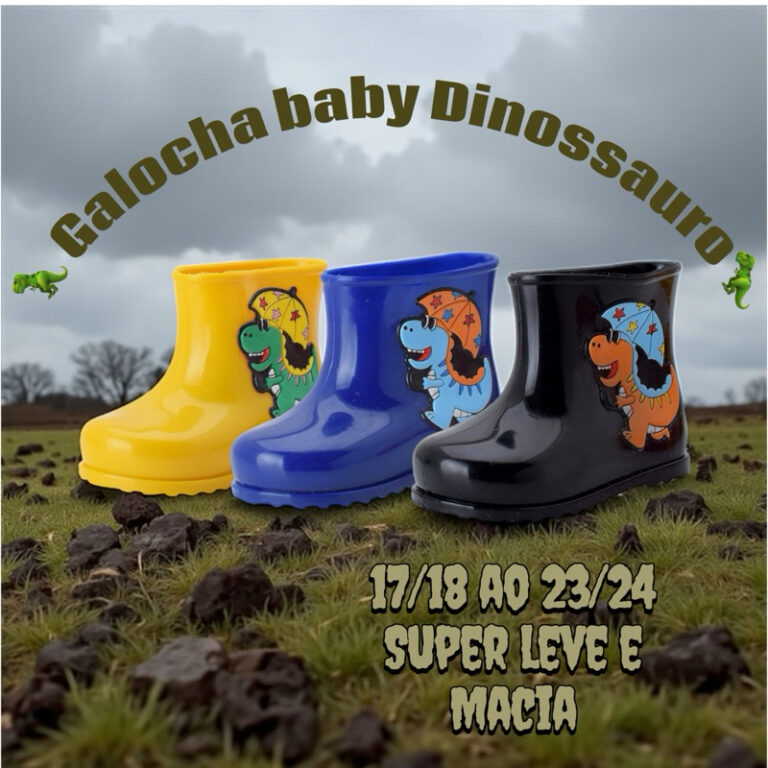 Bota GALOCHA de chuva INFANTIL BABY MENINO MENINA 