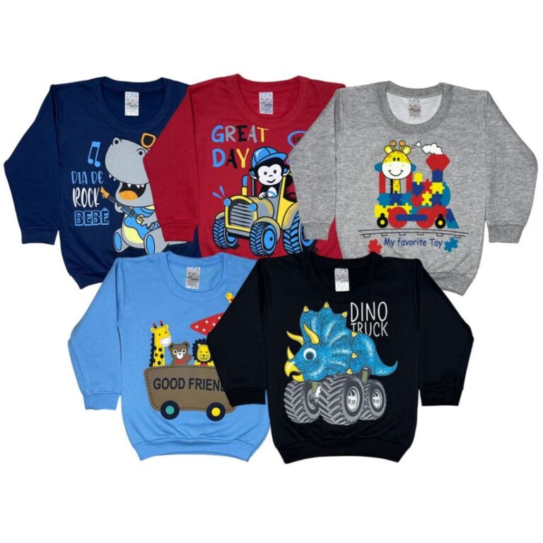 Blusa de moletom infantil para meninos BLUSÃO
