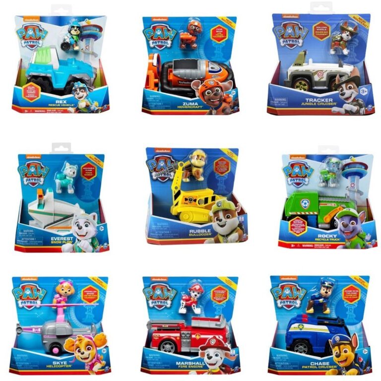 Patrulha Canina Boneco Brinquedo Veiculo Solido Su