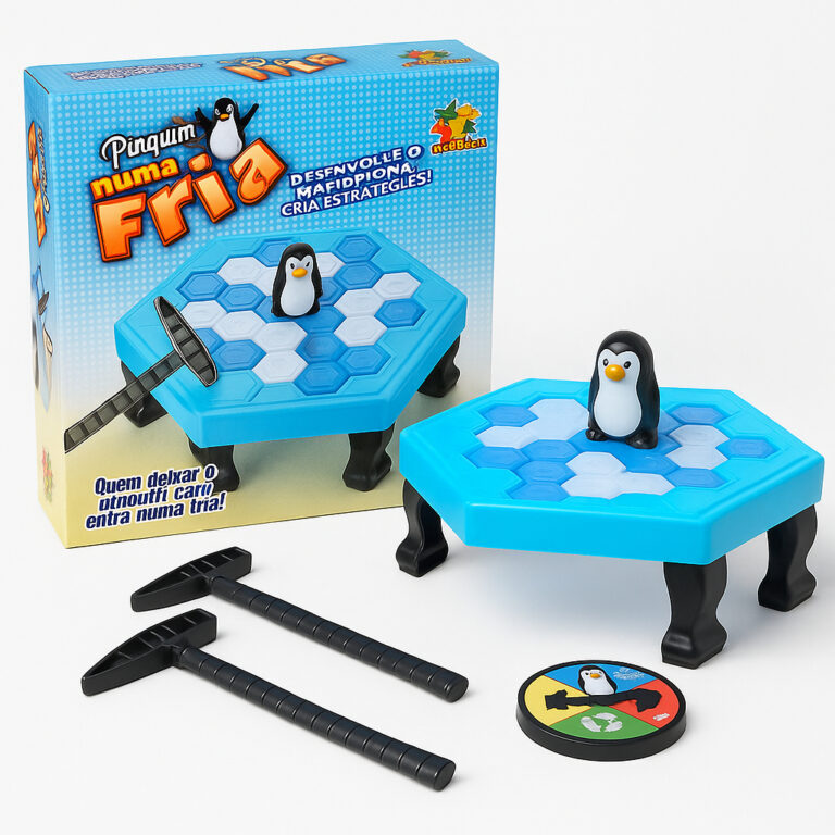 Brinquedo Interativo Quebra Gelo do Pinguim Grande