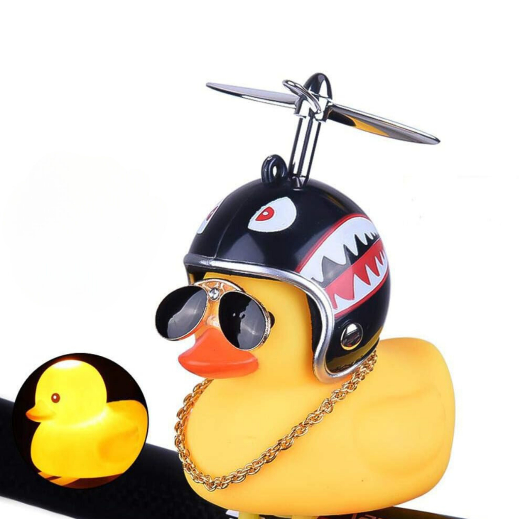 Patinho Jack da Zueira (Com Led) – Pato de Borracha Decora Bike Moto carro