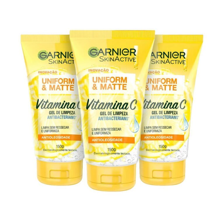Kit 3 Gel de Limpeza Facial Antibacteriano Garnier