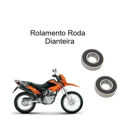 Kit Rolamentos Cubo Roda Dianteira Nxr 125 150 160