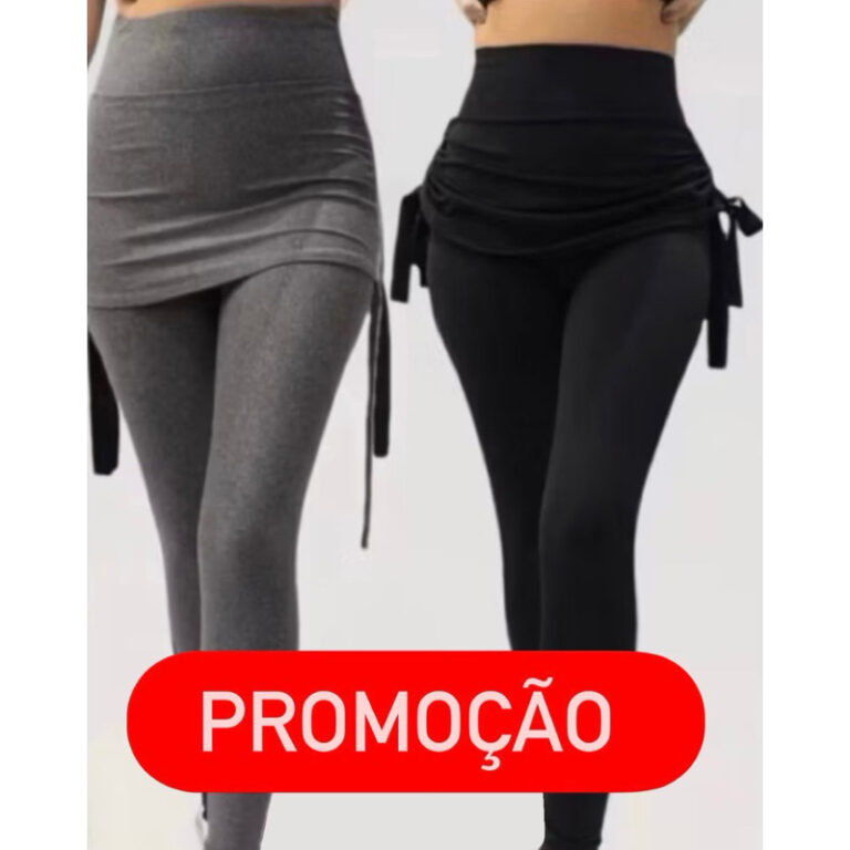Calça legging academia suplex saia tapa bumbum fi
