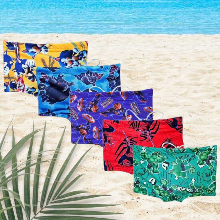 sunga infantil de praia menino piscina boxer HEROI
