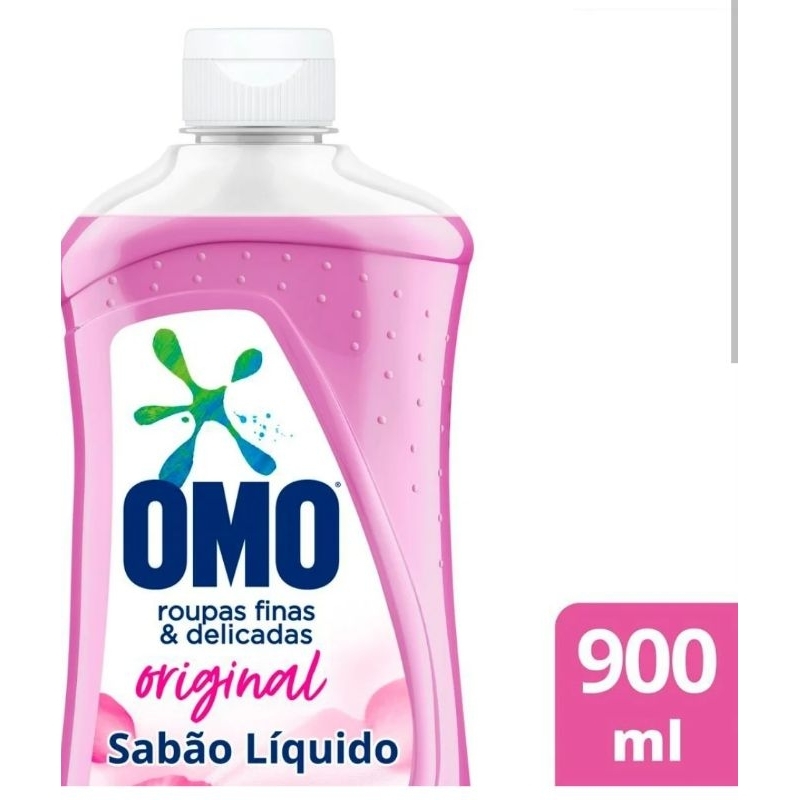 Sabão Líquido OMO ROUPAS FINAS e Delicadas 900ml Rosa