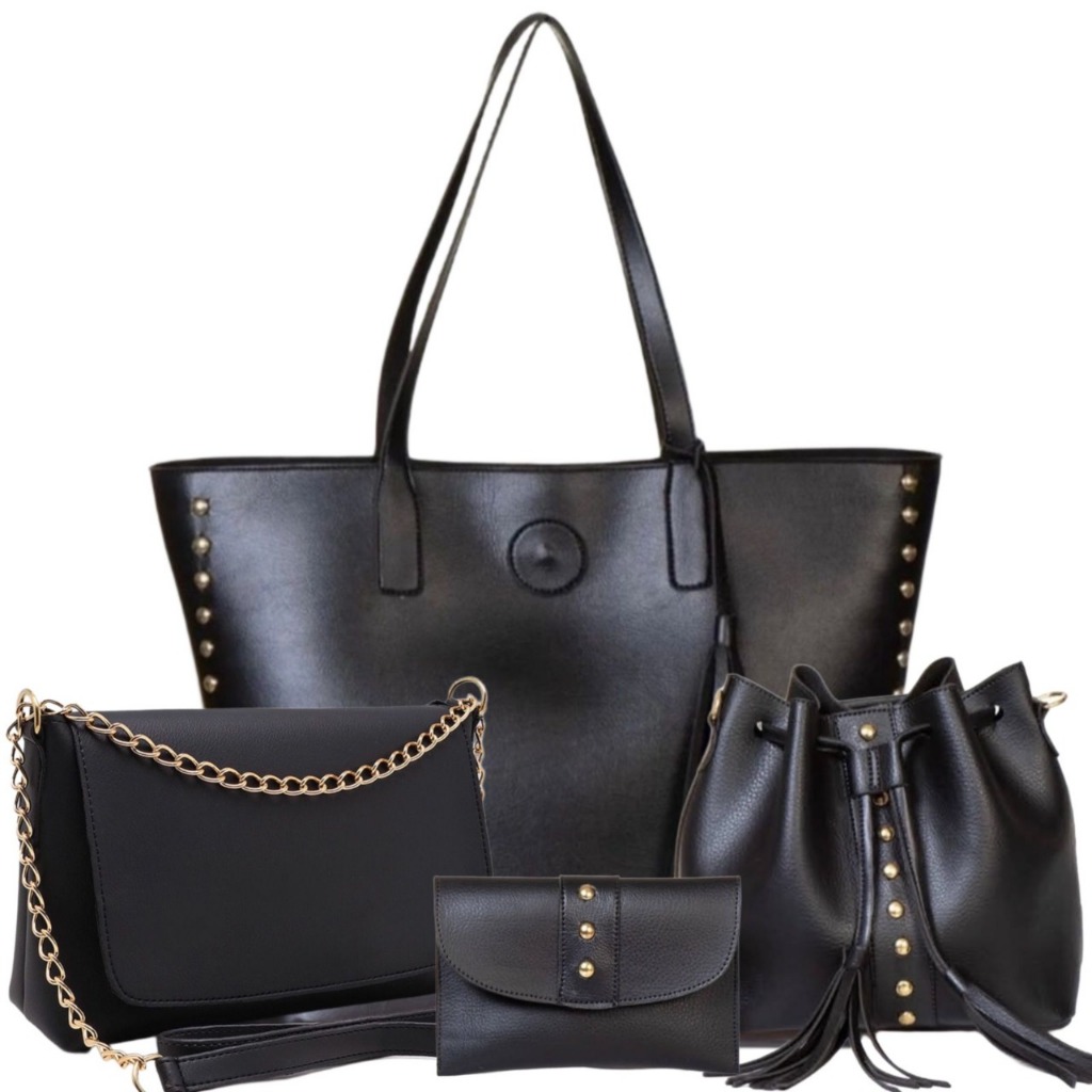 Kit 4 Bolsas Femininas Sacola Bag Femininas Tiracolo Bolsas Femininas Meninas Kit Com 4 Unidades Tra