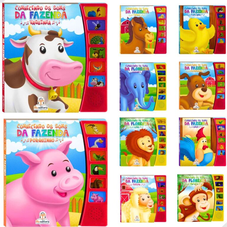 Livro Infantil Com Som Sonoro Conhecendo Os Sons D