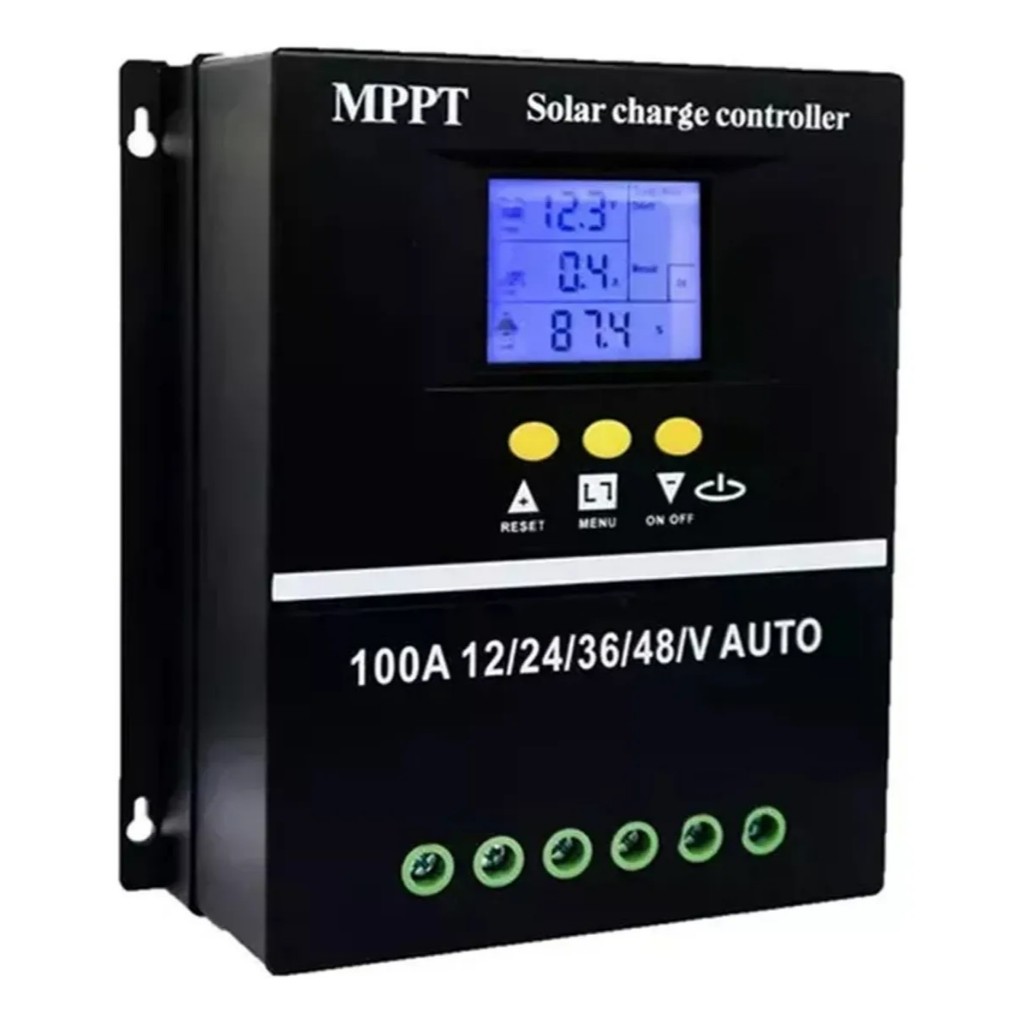 100a Controlador De Carga Solar Mppt Regulador De Tensão Bateria De Chumbo-ácido De Lítio Controle D