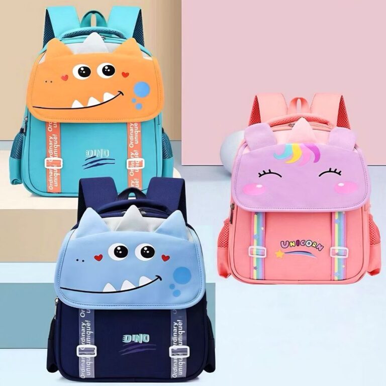 Mochila Escolar Infantil Menina e Menino Dinossaur