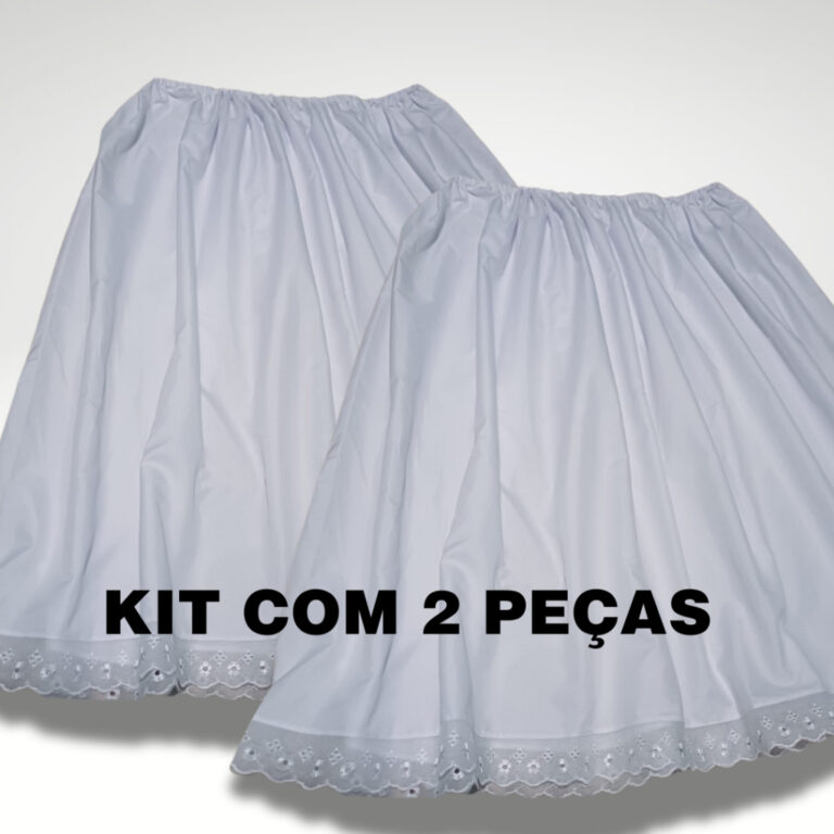 KIT COM 2 PEÇAS ROUPA RELIGIOSA SAIA DE UMBANDA E