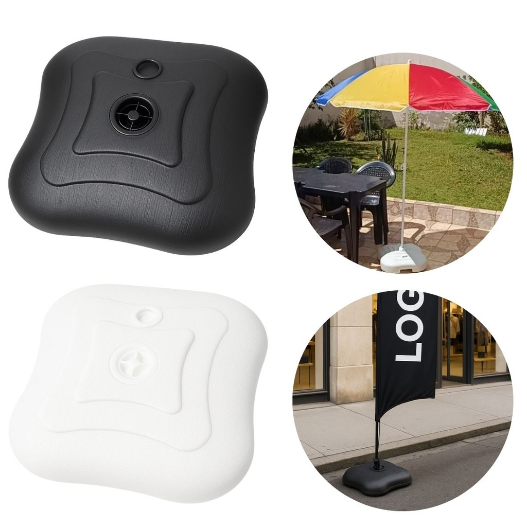 Base Guarda Sol E Ombrelone Plástico Areia ou Agua 22KG Wind Banner Praia Piscina Lojas
