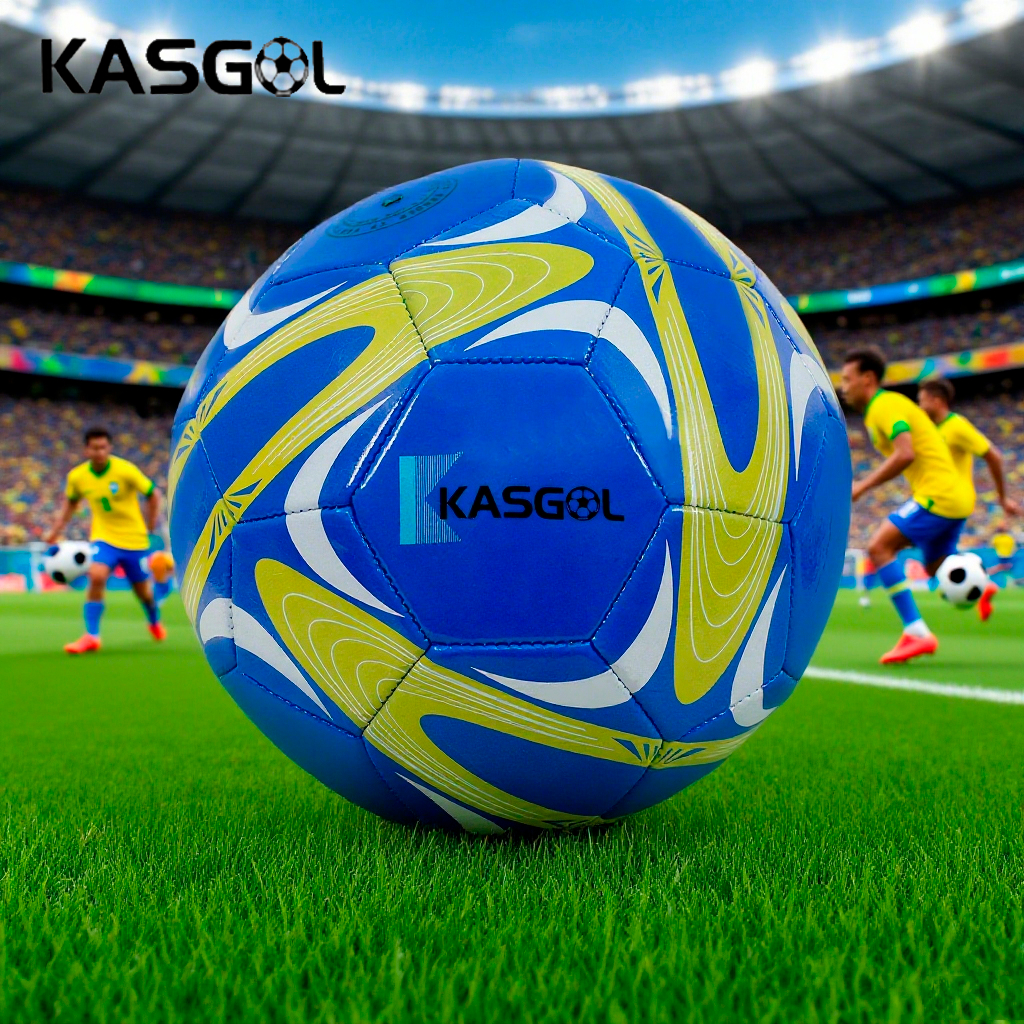 KASGOL Bola de Futebol Padrão N.5 Para Bolas Infantil Aplicável a Campo e Interiores