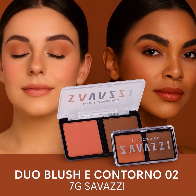 Duo Blush e Contorno 7g Savazzi Makeup Cores  Vers