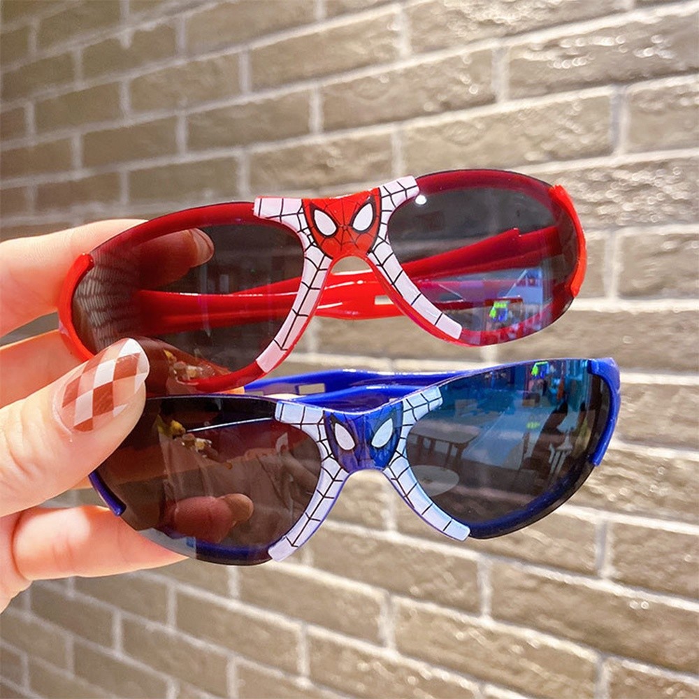 Óculos Homem Aranha Spider Man Face Personalidade Óculos De Sol Resistentes Aos Raios UV Para Menino