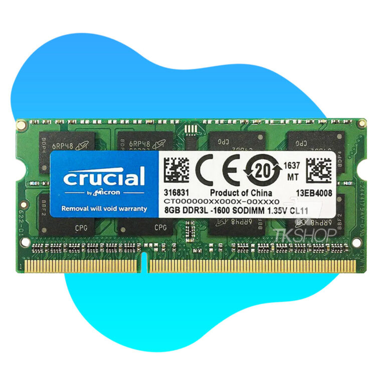 Memória RAM 8GB DDR3 1600Mhz Crucial SODIMM Noteb