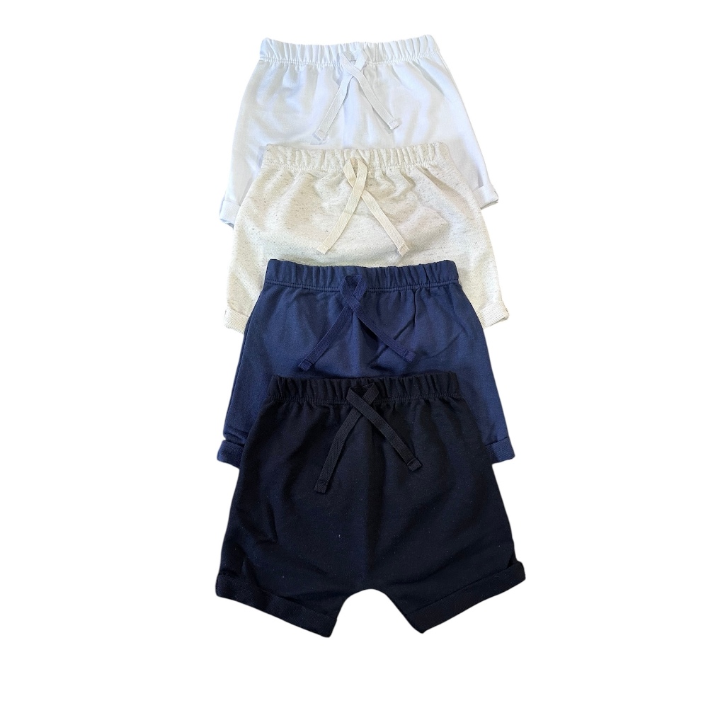 Kit 3 Short Infantil Bebê Recém Nascido Shortido Tamanho 0-3 Ao 18-24 Moletinho 100% Algodão de Alta