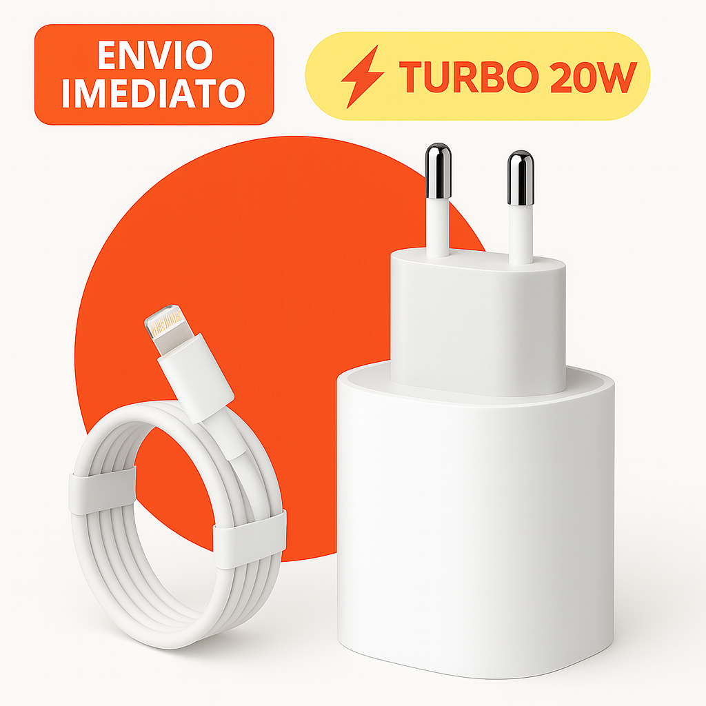 Carregador De iPhone Fonte com Cabo Carregamento Rápido 1m PD 20w