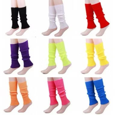 Polaina Meias Caneladas Fitness sem Pés Ballet Ac