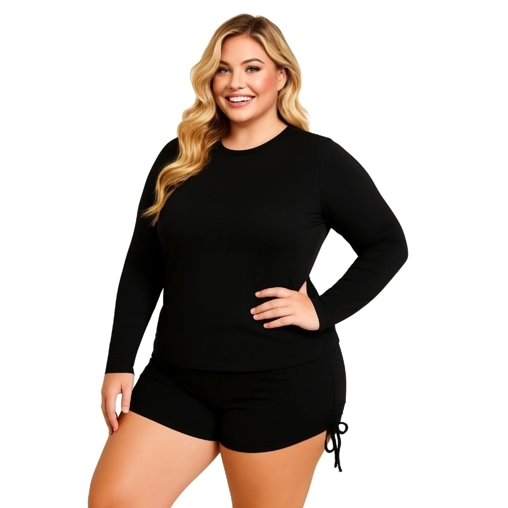 Blusa Feminina Térmica Plus Size Proteção Solar UV