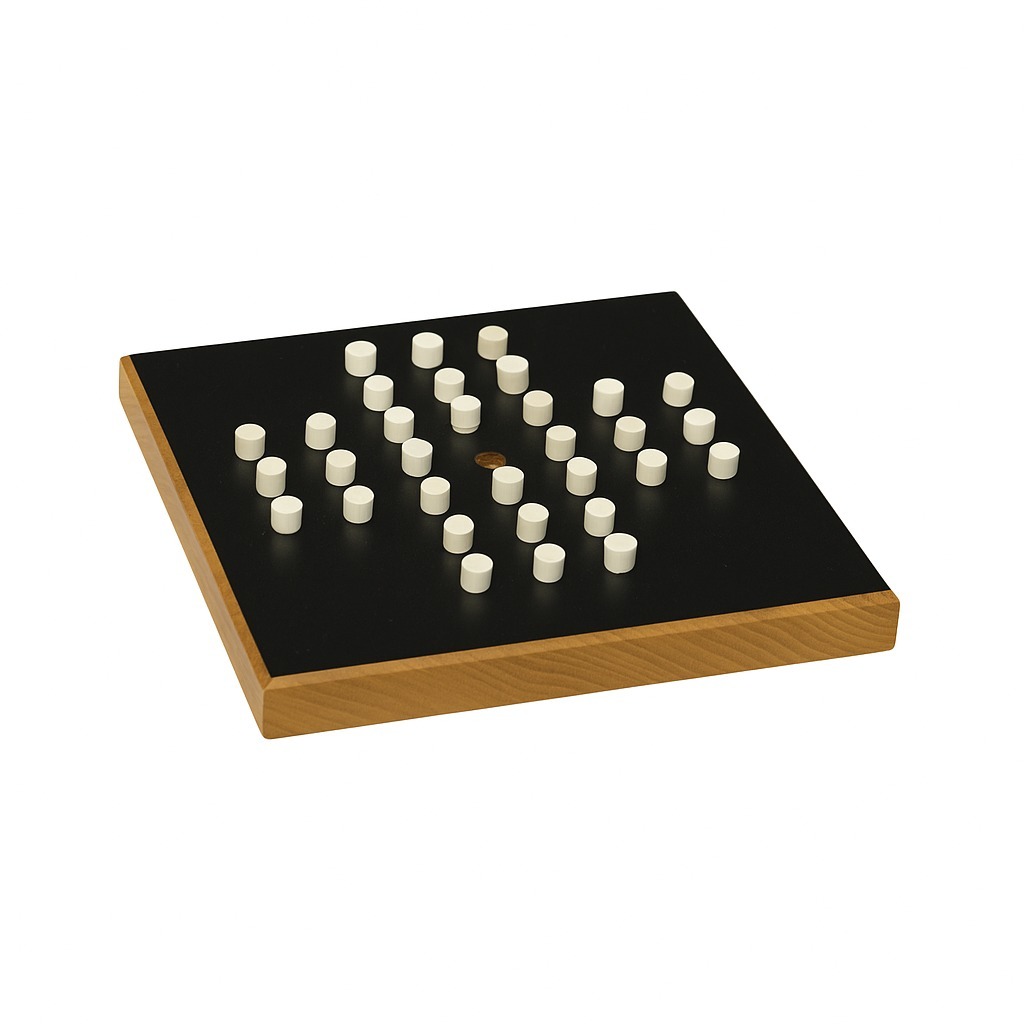Jogo Resta Um De Mdf Tabuleiro Educativo Estratégia E Lógica