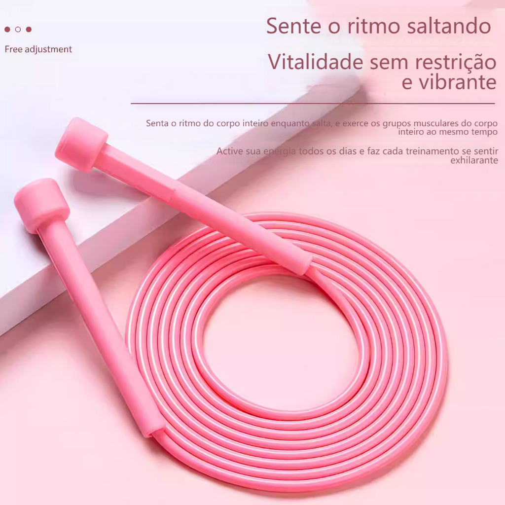 Cordas de Pular Profissional Ajustável de PVC 280cm (10) MT128